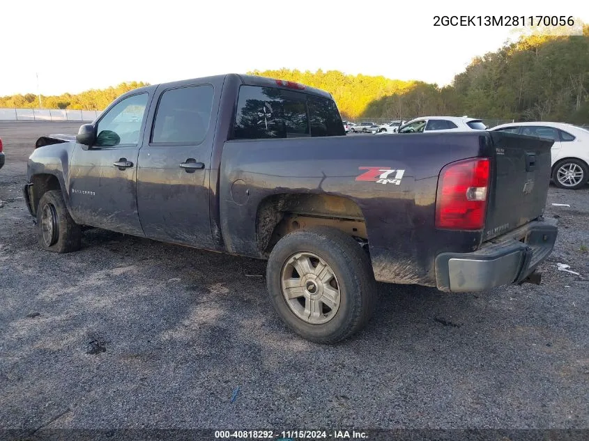 2008 Chevrolet Silverado 1500 Ltz VIN: 2GCEK13M281170056 Lot: 40818292