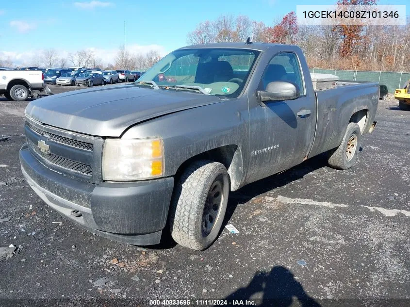 2008 Chevrolet Silverado 1500 Work Truck VIN: 1GCEK14C08Z101346 Lot: 40833695