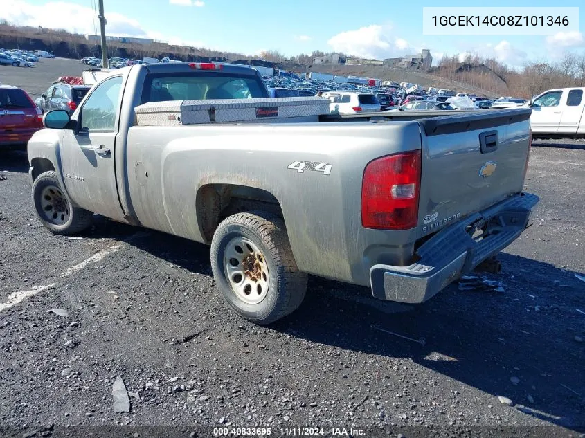 2008 Chevrolet Silverado 1500 Work Truck VIN: 1GCEK14C08Z101346 Lot: 40833695