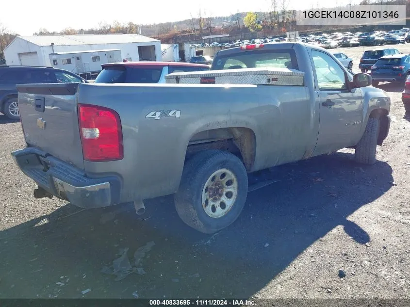 2008 Chevrolet Silverado 1500 Work Truck VIN: 1GCEK14C08Z101346 Lot: 40833695