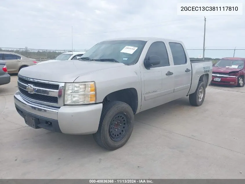 2008 Chevrolet Silverado 1500 Lt1 VIN: 2GCEC13C381117810 Lot: 40836368