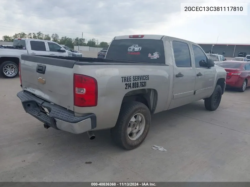 2008 Chevrolet Silverado 1500 Lt1 VIN: 2GCEC13C381117810 Lot: 40836368