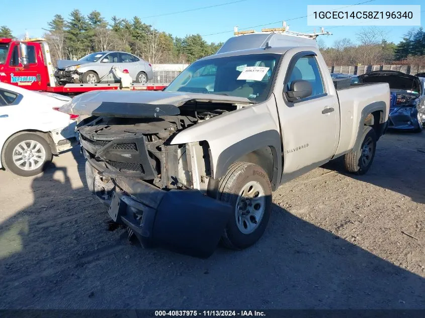 2008 Chevrolet Silverado 1500 Work Truck VIN: 1GCEC14C58Z196340 Lot: 40837975