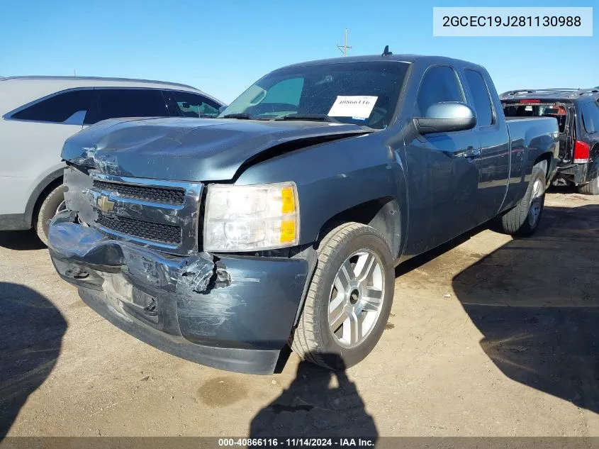 2008 Chevrolet Silverado 1500 Lt1 VIN: 2GCEC19J281130988 Lot: 40866116