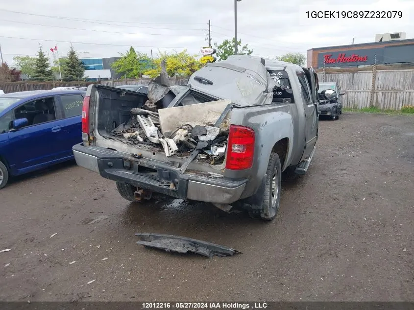 2009 Chevrolet Silverado 1500 VIN: 1GCEK19C89Z232079 Lot: 12012216