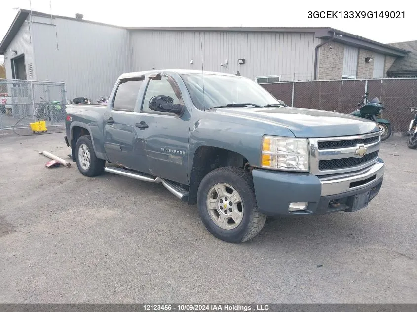 2009 Chevrolet Silverado 1500 VIN: 3GCEK133X9G149021 Lot: 12123455