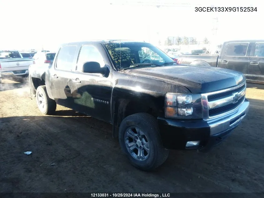 2009 Chevrolet Silverado 1500 VIN: 3GCEK133X9G152534 Lot: 12133031