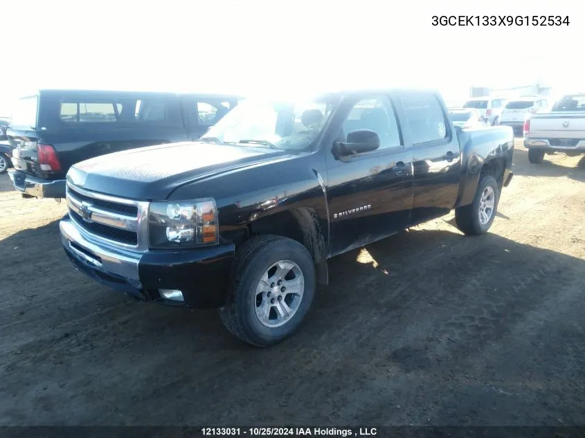 2009 Chevrolet Silverado 1500 VIN: 3GCEK133X9G152534 Lot: 12133031