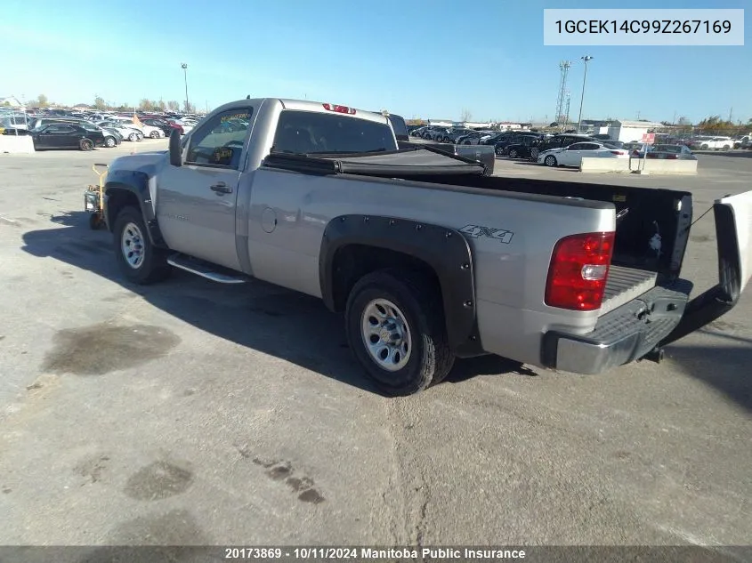 2009 Chevrolet Silverado 1500 Wt VIN: 1GCEK14C99Z267169 Lot: 20173869