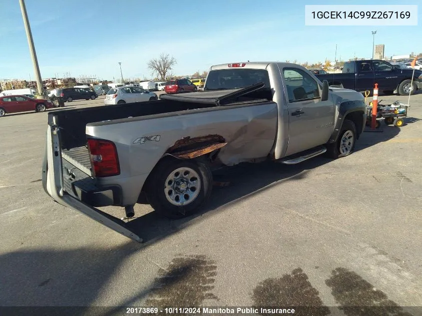 2009 Chevrolet Silverado 1500 Wt VIN: 1GCEK14C99Z267169 Lot: 20173869