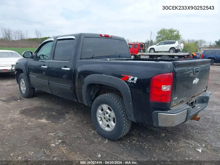 3GCEK233X9G252543 2009 Chevrolet Silverado 1500 Lt