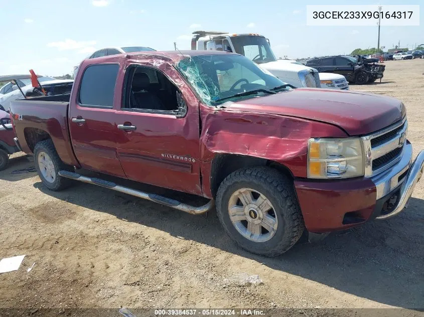 2009 Chevrolet Silverado 1500 Lt VIN: 3GCEK233X9G164317 Lot: 39384537