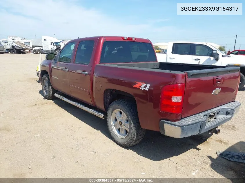 2009 Chevrolet Silverado 1500 Lt VIN: 3GCEK233X9G164317 Lot: 39384537