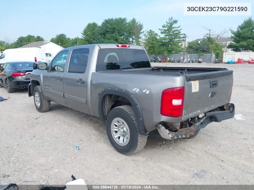 2009 Chevrolet Silverado 1500 Lt VIN: 3GCEK23C79G221590 Lot: 39844728