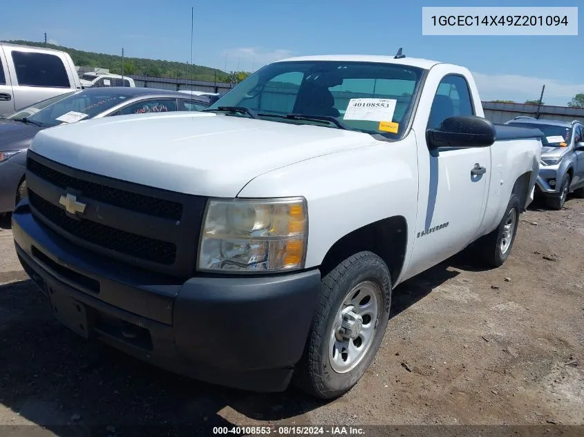 1GCEC14X49Z201094 2009 Chevrolet Silverado 1500 Work Truck