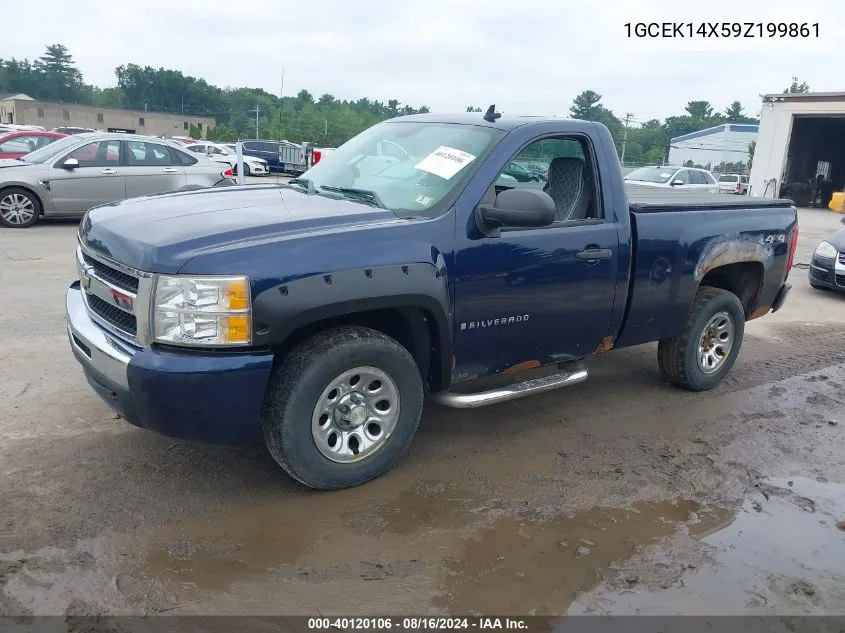 2009 Chevrolet Silverado 1500 Work Truck VIN: 1GCEK14X59Z199861 Lot: 40120106