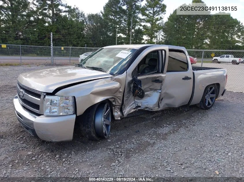 2009 Chevrolet Silverado 1500 Lt VIN: 2GCEC23C491138155 Lot: 40143229