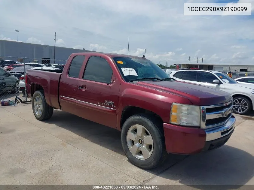 1GCEC290X9Z190099 2009 Chevrolet Silverado 1500 Lt