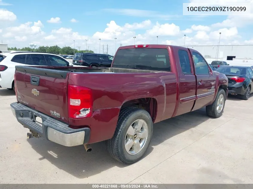 1GCEC290X9Z190099 2009 Chevrolet Silverado 1500 Lt