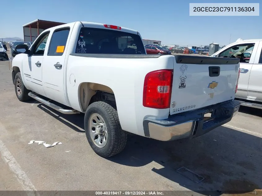 2009 Chevrolet Silverado 1500 Lt VIN: 2GCEC23C791136304 Lot: 40319417