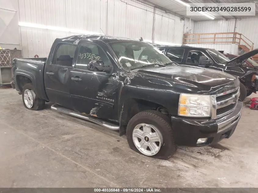 3GCEK23349G285599 2009 Chevrolet Silverado K1500 Lt