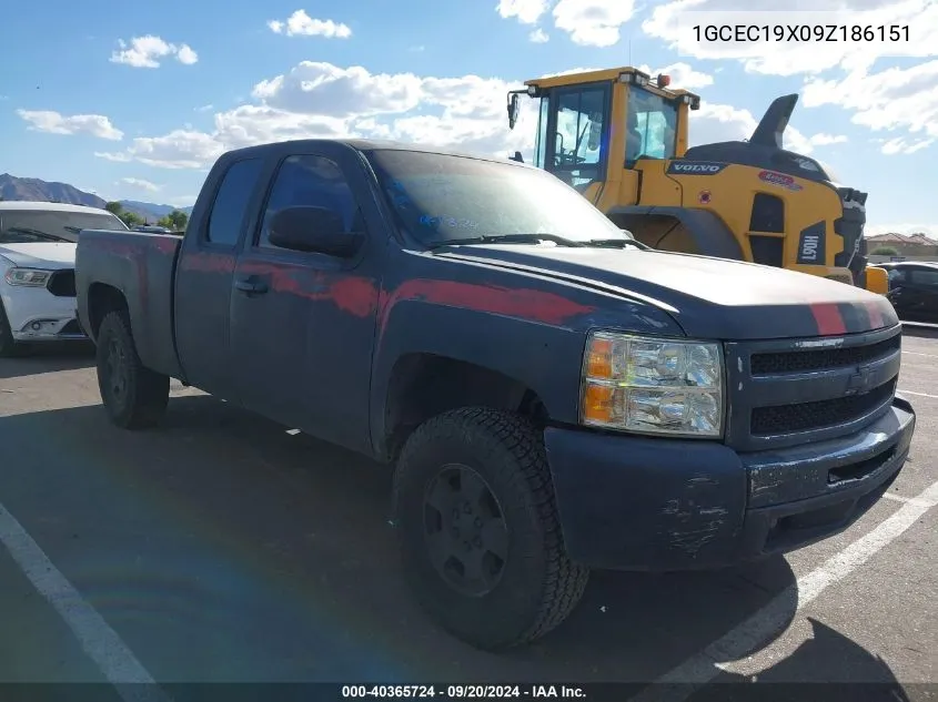 2009 Chevrolet Silverado 1500 Work Truck VIN: 1GCEC19X09Z186151 Lot: 40365724