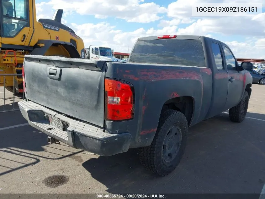 2009 Chevrolet Silverado 1500 Work Truck VIN: 1GCEC19X09Z186151 Lot: 40365724