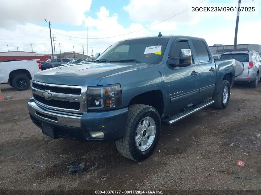 2009 Chevrolet Silverado 1500 Lt VIN: 3GCEK23M09G167025 Lot: 40376777