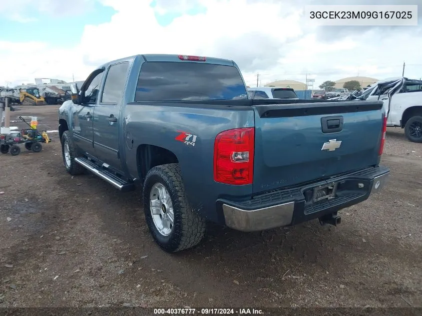 2009 Chevrolet Silverado 1500 Lt VIN: 3GCEK23M09G167025 Lot: 40376777