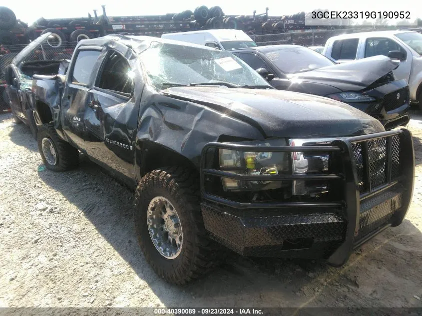 2009 Chevrolet Silverado 1500 Lt VIN: 3GCEK23319G190952 Lot: 40390089