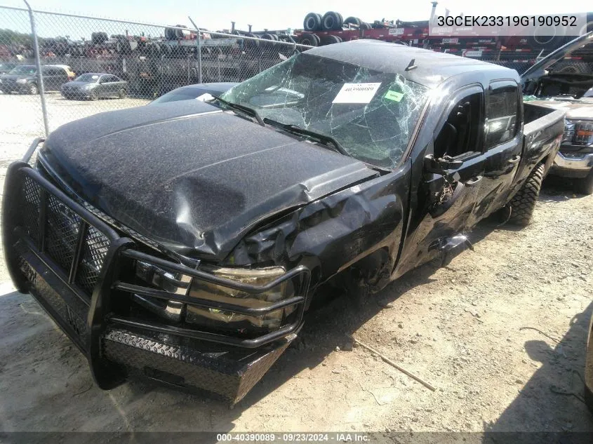 2009 Chevrolet Silverado 1500 Lt VIN: 3GCEK23319G190952 Lot: 40390089