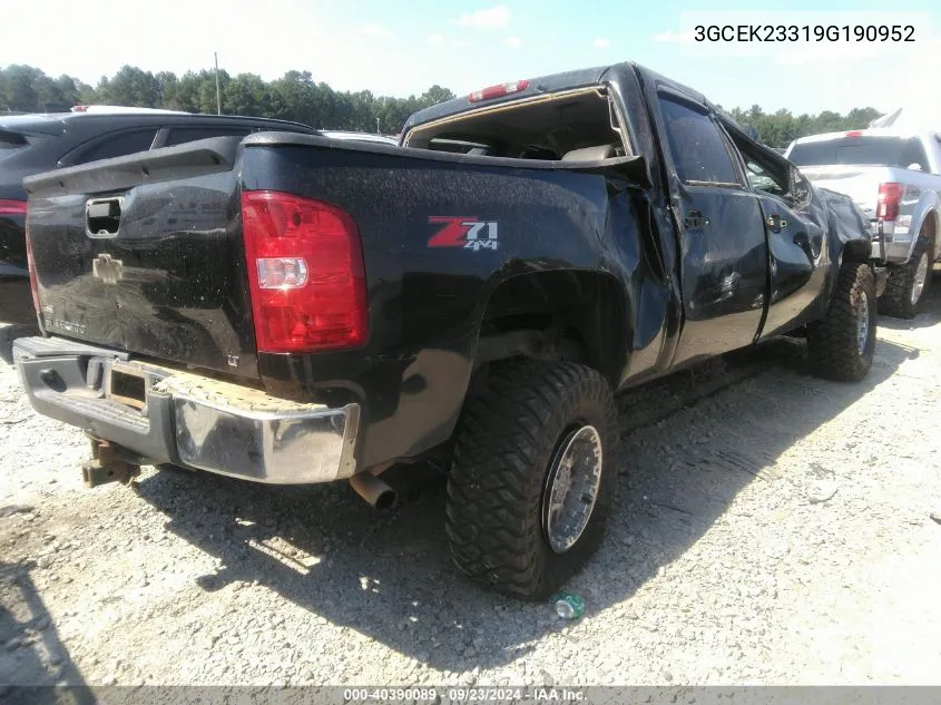 2009 Chevrolet Silverado 1500 Lt VIN: 3GCEK23319G190952 Lot: 40390089