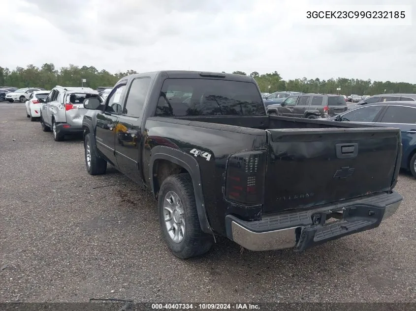 2009 Chevrolet Silverado K1500 Lt VIN: 3GCEK23C99G232185 Lot: 40407334