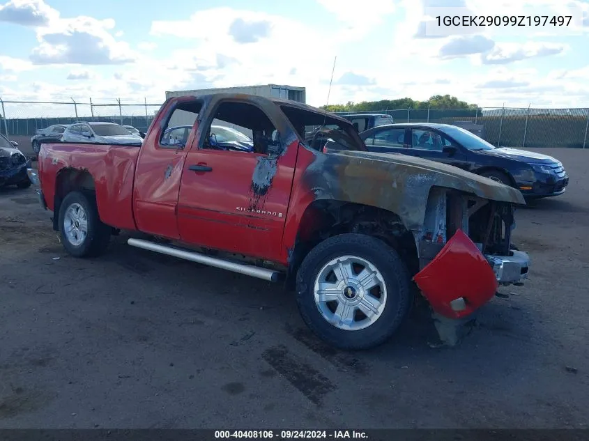 2009 Chevrolet Silverado 1500 Lt VIN: 1GCEK29099Z197497 Lot: 40408106