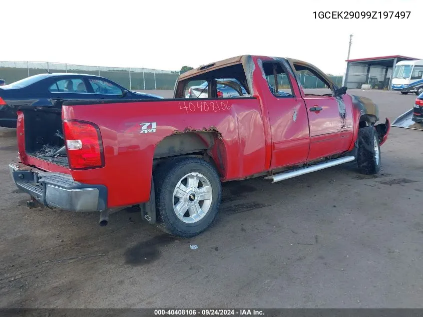 2009 Chevrolet Silverado 1500 Lt VIN: 1GCEK29099Z197497 Lot: 40408106