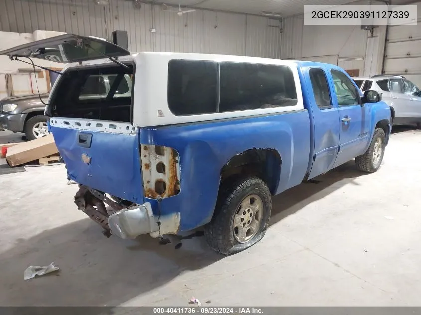 2GCEK290391127339 2009 Chevrolet Silverado 1500 K1500 Lt