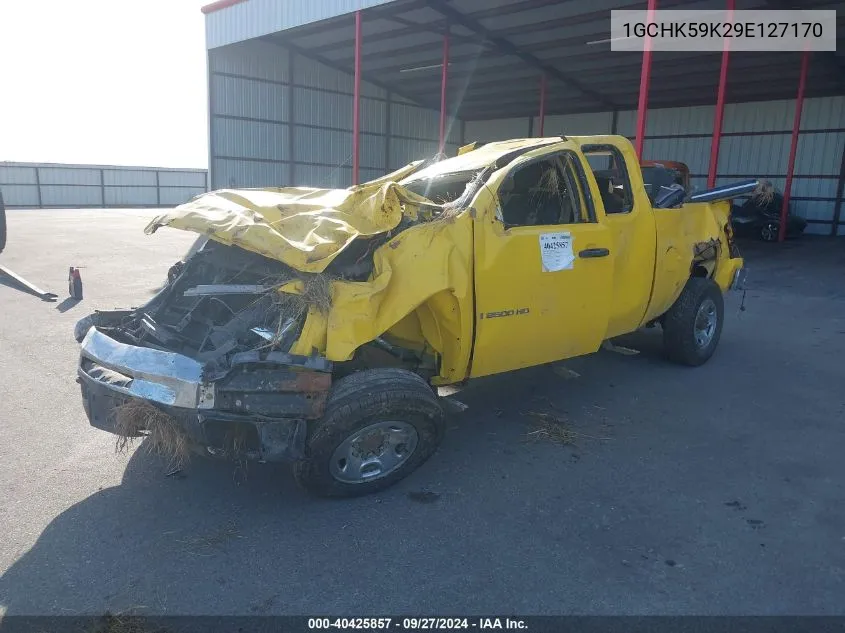 2009 Chevrolet Silverado 2500Hd Lt VIN: 1GCHK59K29E127170 Lot: 40425857