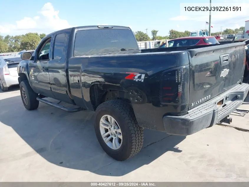 1GCEK29J39Z261591 2009 Chevrolet Silverado 1500 Lt