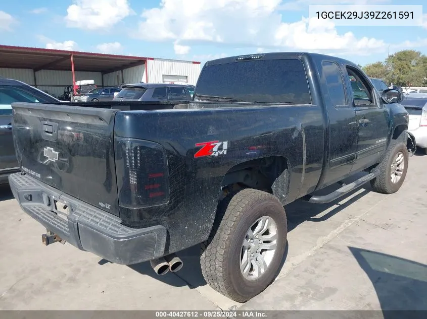 1GCEK29J39Z261591 2009 Chevrolet Silverado 1500 Lt