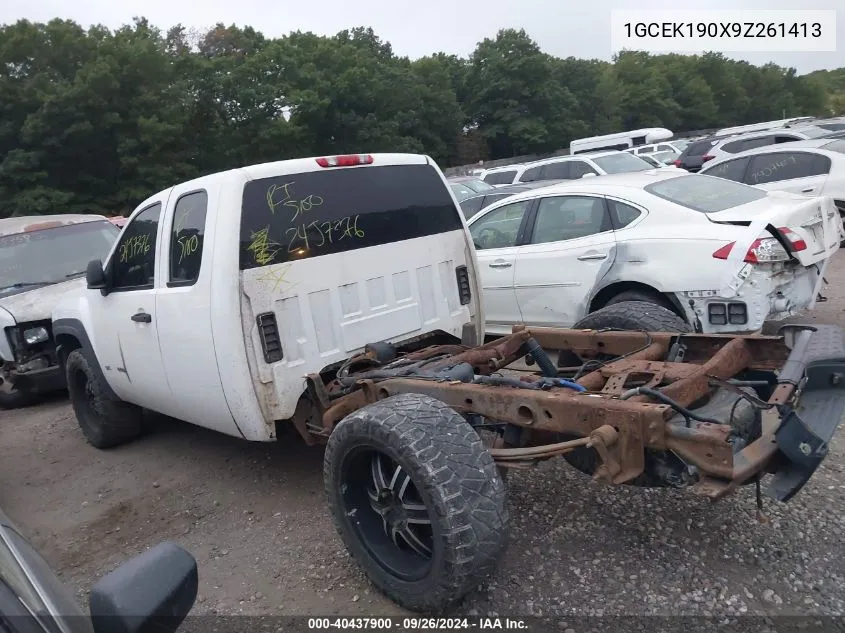 2009 Chevrolet Silverado 1500 Work Truck VIN: 1GCEK190X9Z261413 Lot: 40437900