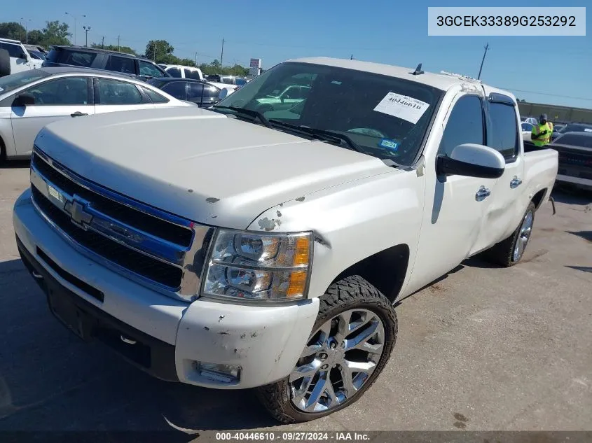 2009 Chevrolet Silverado 1500 Ltz VIN: 3GCEK33389G253292 Lot: 40446610