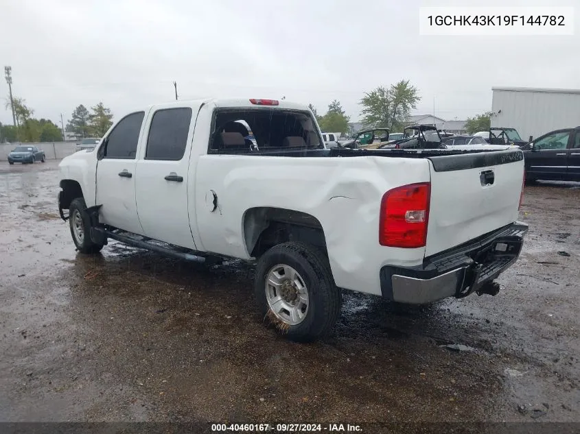 2009 Chevrolet Silverado 2500Hd Work Truck VIN: 1GCHK43K19F144782 Lot: 40460167