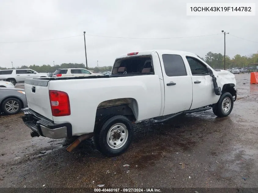 2009 Chevrolet Silverado 2500Hd Work Truck VIN: 1GCHK43K19F144782 Lot: 40460167