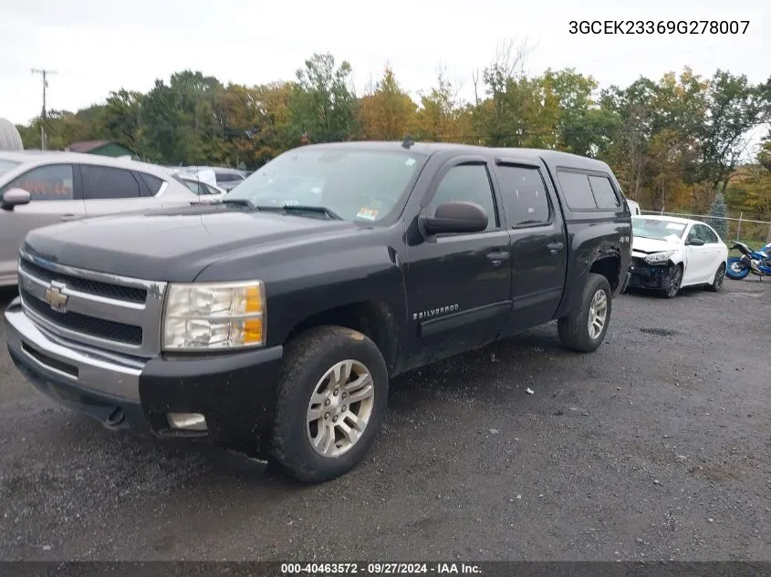 2009 Chevrolet Silverado K1500 Lt VIN: 3GCEK23369G278007 Lot: 40463572