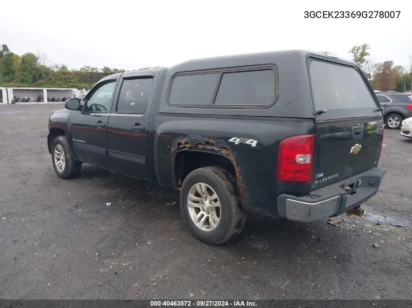 2009 Chevrolet Silverado K1500 Lt VIN: 3GCEK23369G278007 Lot: 40463572