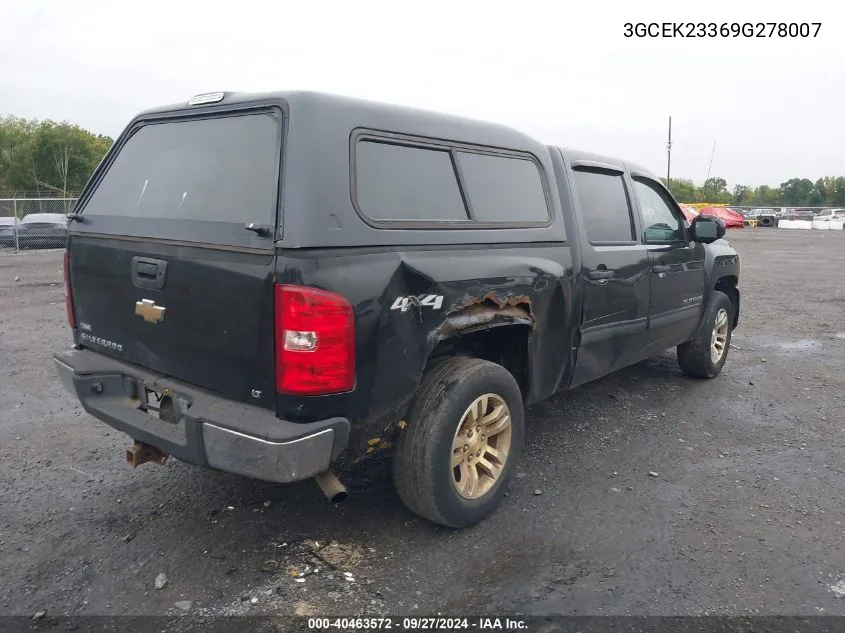 2009 Chevrolet Silverado K1500 Lt VIN: 3GCEK23369G278007 Lot: 40463572