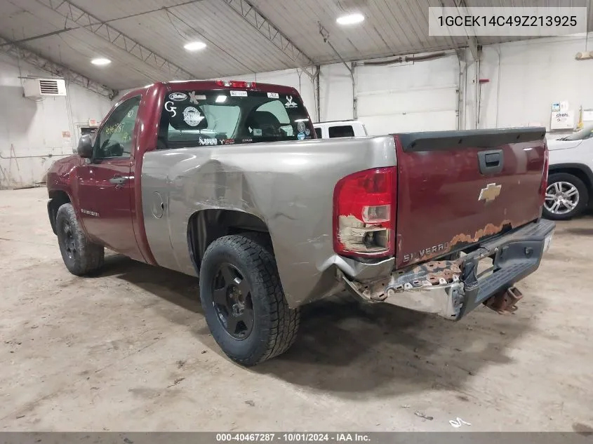 2009 Chevrolet Silverado K1500 VIN: 1GCEK14C49Z213925 Lot: 40467287