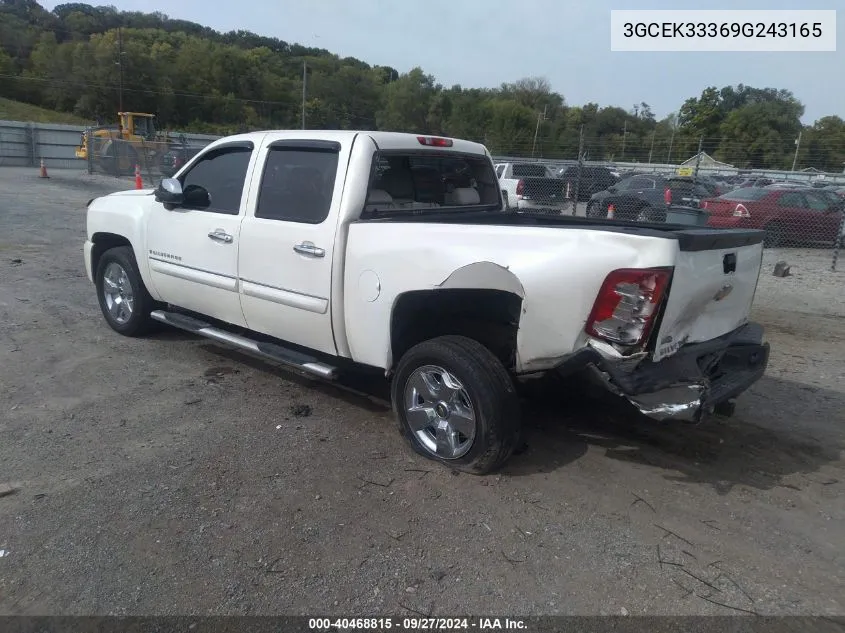 2009 Chevrolet Silverado 1500 Ltz VIN: 3GCEK33369G243165 Lot: 40468815