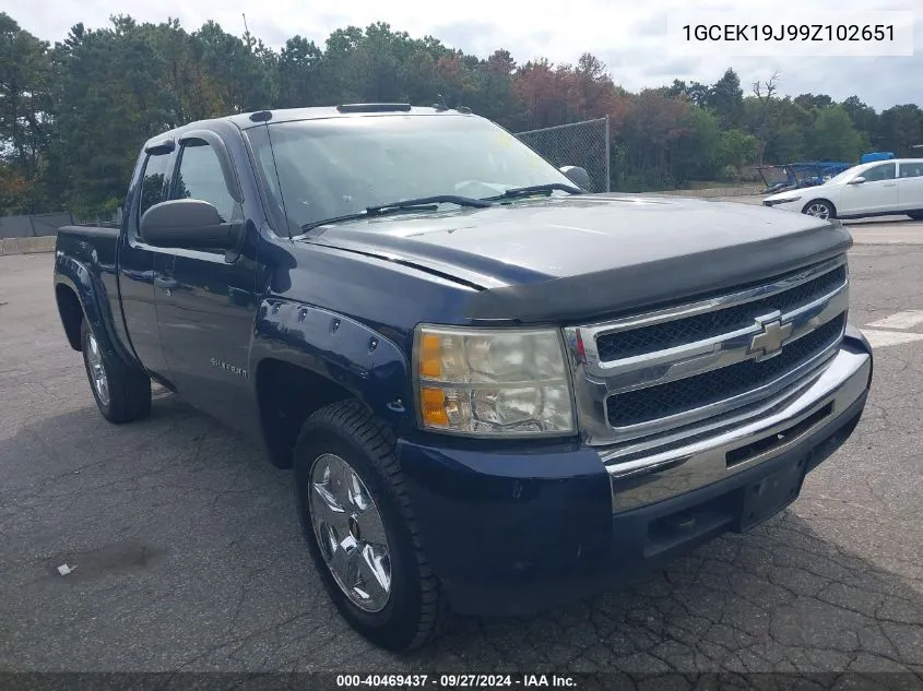 2009 Chevrolet Silverado 1500 Work Truck VIN: 1GCEK19J99Z102651 Lot: 40469437