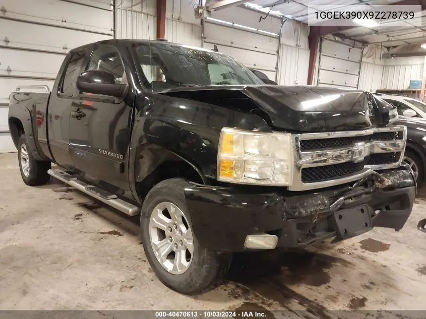 2009 Chevrolet Silverado 1500 Ltz VIN: 1GCEK390X9Z278739 Lot: 40470613